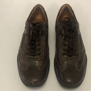 Ecco 43 (9.5-10 USA)Shoes Brown Leather Suede Lace-Up Excellent Condition
